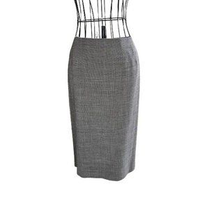 FINITY STUDIO Queen Of Sheba Fully Lined Wool Blend Pencil Skirt in Gray SZ 14